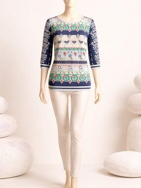 Talbots Printed Paisley Sweater
